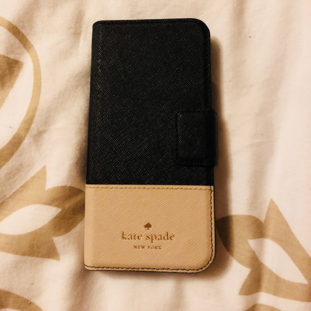 Kate Spade leather wrap folio IPhone 6s-7-8 Case